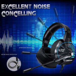 20000Hz 50mm 2.2m Onikuma K6 Gaming Headset