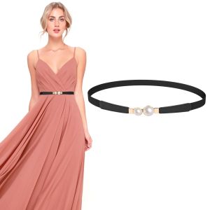 Thin Skinny Women Elastic Belts