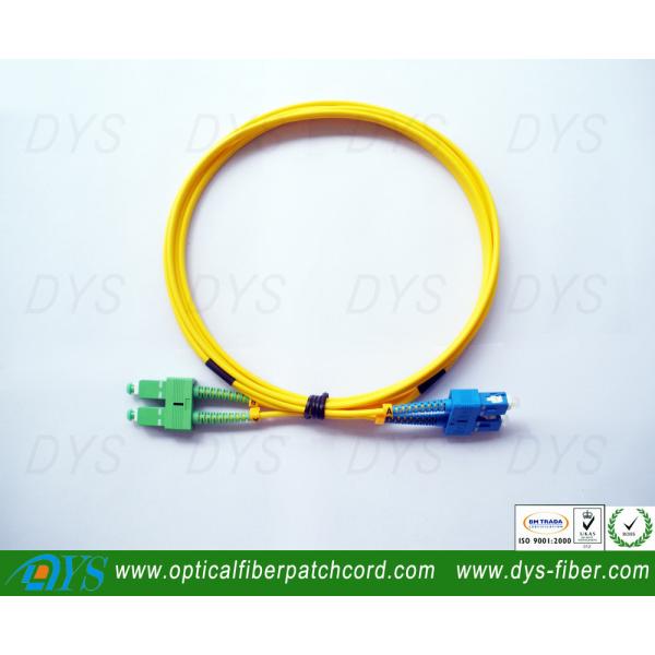 SC-SC/ APC Simplex Singlemode Optical Fiber Patch Cord Compliant With ANSI, NTT