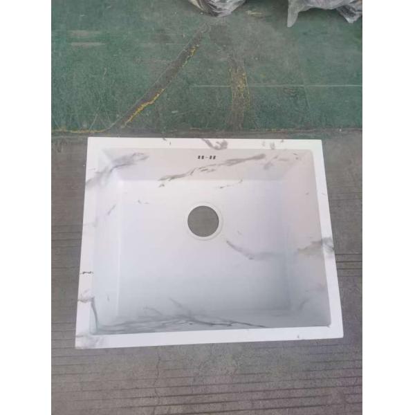 Nickel Square Single Bowl Undermount Stainless Steel Kitchen Sink