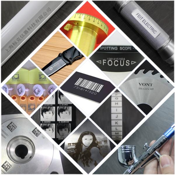 Enclosed Safety Desktop Model 50W Fiber Laser Marking Machine For Deep Engraving