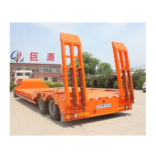 Buy Extendable Low Bed Semi Trailer Low Loader Lowboy Truck Trailers for Customer Request at wholesale prices
