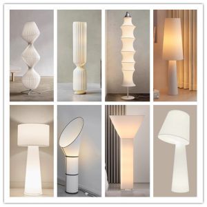 Nordic Modern Simple Iron LED Floor Lamp For Hotel Lobby Restaurant Model Room
