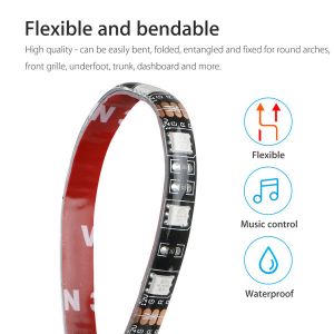 30w 12v RGB 5050SMD Car Underglow Lights Remote Control