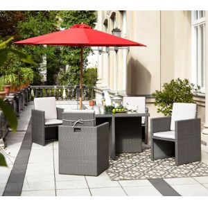 Luxury Garden Poly Rattan Handwoven Solaris High Synthetic Wicker Outdoor