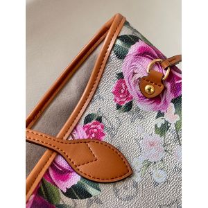 Floral Pattern Silver Louis Vuitton Large Never Full M21352