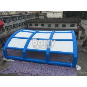 Blue And White Inflatable Shelter Tent For Metal Frame Pool Beach