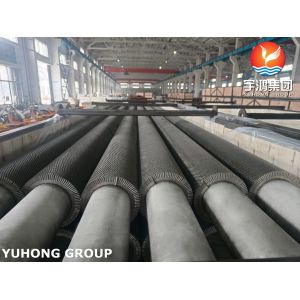 China ASTM A312 TP304H Serrated Finned Tube With SS304H Fins For Heat Recovery System on sale