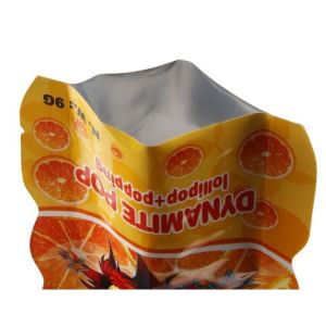 Food grade Bottom gusset Printed Heat Seal shape Plastic Bag For Candy Packing