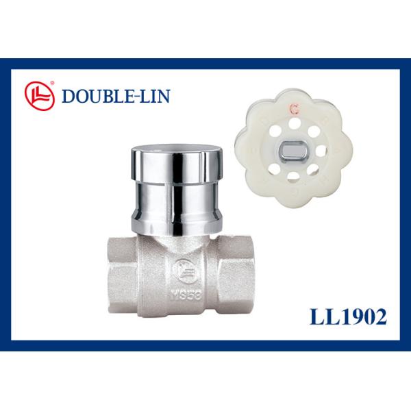 Buy 1 Inch Female X Female PN16 Lockable Brass Ball Valve at wholesale prices
