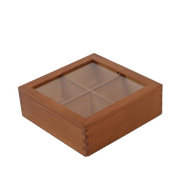 Buy Multifunctional Wooden Storage Box With Dividers Ultraportable Dustproof at wholesale prices
