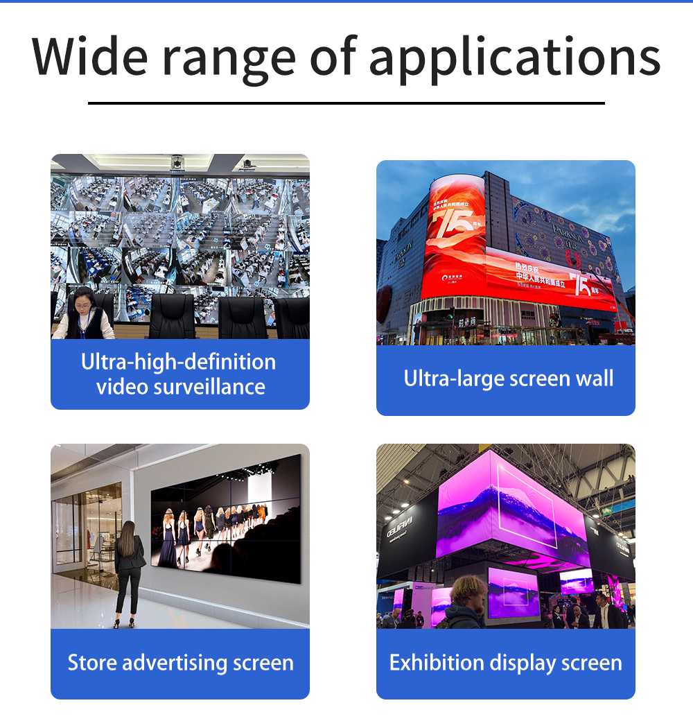 4K60 Input 9 HDMI Outputs Video Wall Controller with 3-Year Warranty for Multi-Screen Expansion