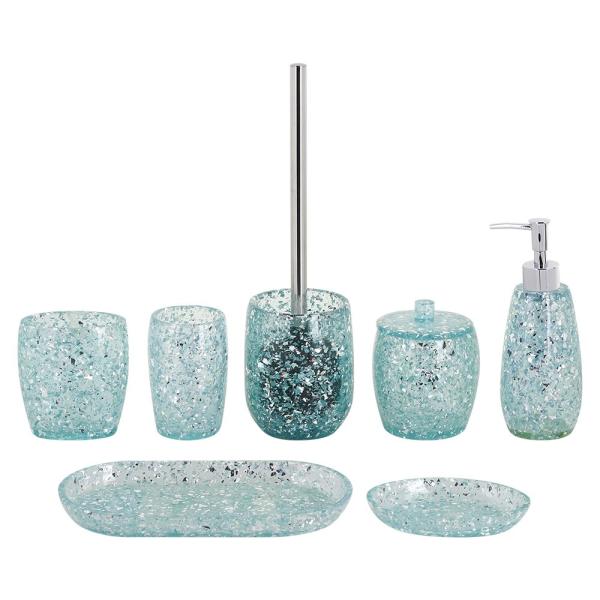 Buy Polyresin bathroom decor olivia shape sparkle powders home supply beautiful decorative for bathroom at wholesale prices