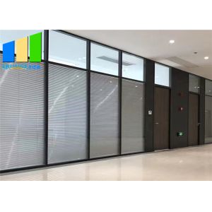 Aluminum Tempered Office Glass Partition Commercial Interior Portable Office