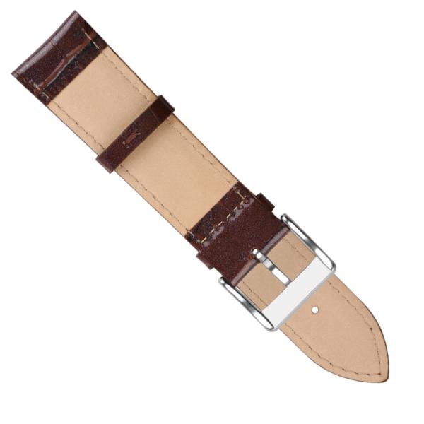 High Polished Vegan Leather Watch Strap ROHS Certificate For Weatern Watches