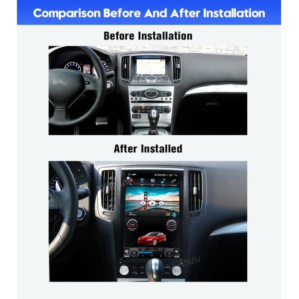 Viknav Car Radio For Infiniti G25 G37 (2004-2013)12.1 Inch Android13 Rear View Navigation GPS Original Car Function