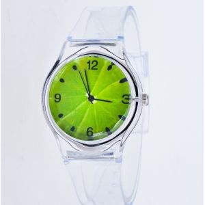 China Plastic Sport Watch Transparent Strap 40mm Dial ODM Available on sale