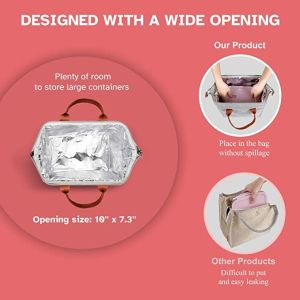 Insulated Soft Sided Lunch Cooler Tote Bags Reusable Lunch Containers