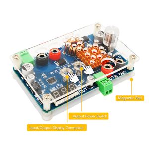 Boost Converter, DC 5-32V To 5-45V 3A, With Voltage Display And Touch Sensor