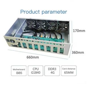 Case Motherboard 240MH/S Machine 8gpu motherboard B85 server case