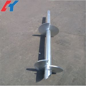 Tieback Square Shaft Helical Ground Anchors Pier Foundation Customized
