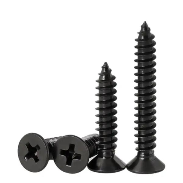Buy Carbon Black Oxide Self Tapping Metal Screws Convenient Fastening Solution at wholesale prices