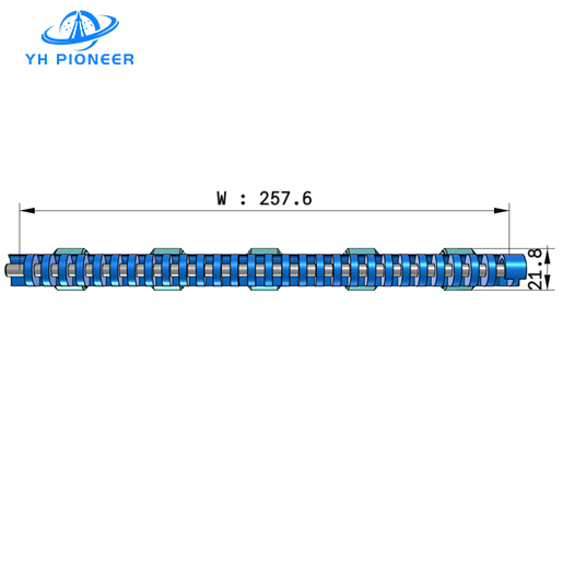 PP Plastic Modular Belt With Rollers For Industrial Automation Conveying Systems