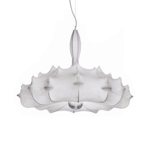 Modern Living Room Silk Chandelier Wabi-Sabi Style Retro Bedroom Pendant Light