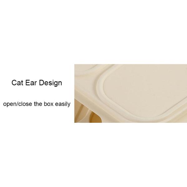 4 Compartment Disposable Corn Starch Tray Biodegradable Food Container