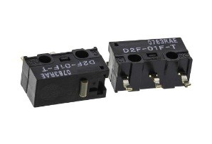 D2F-01F-T OMRON SMD DIP Switch SPDT Pin Plunger 0.1A 30VDC 0.74N Thru-Hole