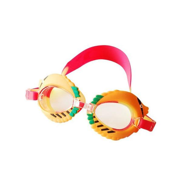 2021 New Custom Logo Print Anti Fog Adjustable Silicone Funny Cartoon Circle Swimming Glasses Eyewear For Kids