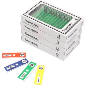 48pcs Different Prepared Plastic Microscope Slides for Homeschool Education