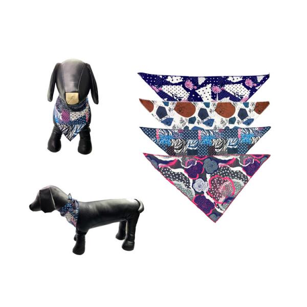 Buy Washable Personalized Pet Bandana Adjustable Custom Dog Scarf Bandana at wholesale prices