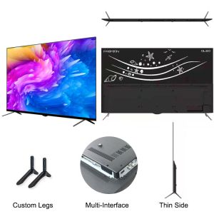 Manufacturer Smart TV Television 50" Inch Ultra Thin Frameless TV 65 75 85 Inch