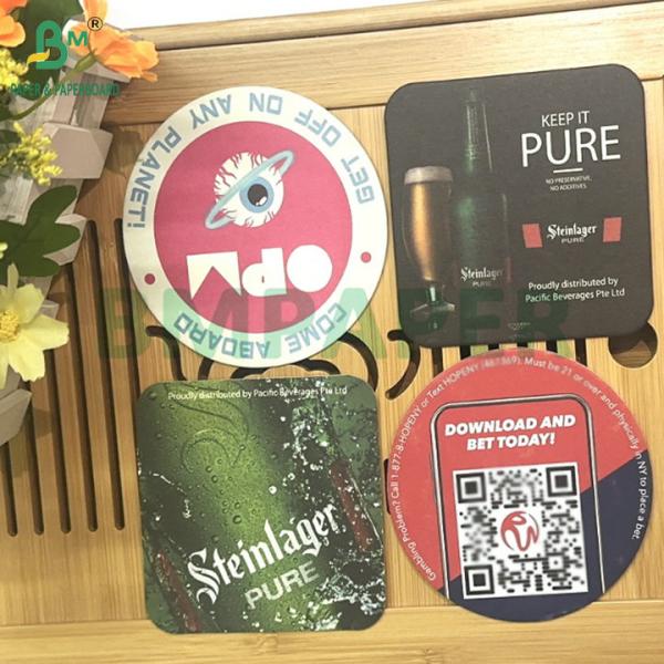 White Color 0.4mm 0.7mm Water Absorbing Paper For Coffee Cup Coasters White Color 0.4mm 0.7mm Water Absorbing Paper For Coffee Cup Coasters