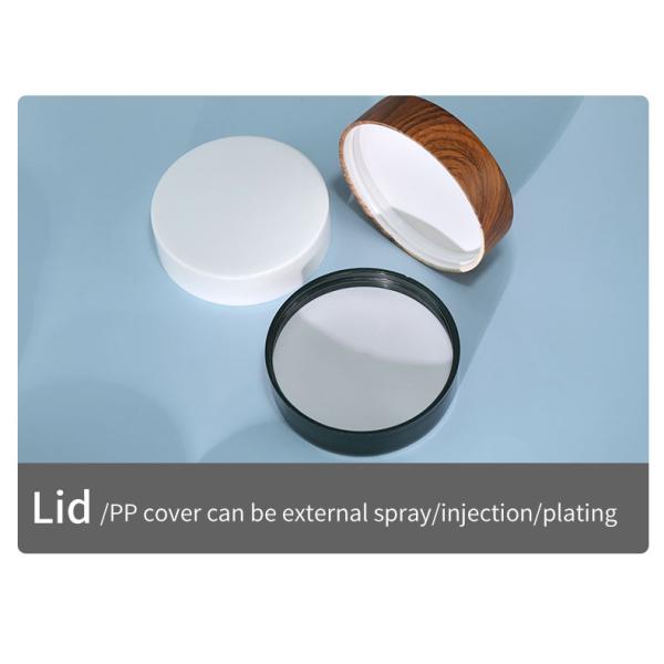 Acceptable Customer's Logo Simple Custom PP Plastic Face Cream Double Layer Eye Cream Moisturizer Cosmetic Jar Containers