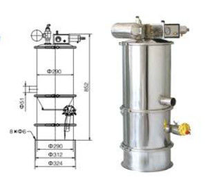 Pharmaceutical Practical Pneumatic Vacuum Conveying System 0.6Mpa