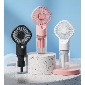 Household USB 18650 Lithium Battery Powered Water Mist Fan for Home Travel