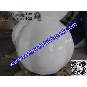 White 1.0mm TPU Inflatable Bumper Ball Rental ODM / OEM Available