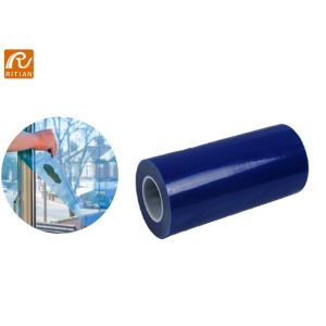Removable Blue Surface Glass Window Protection Film Polyethylene Window Masking
