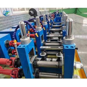 Automatic Cold Cut Pipe Mill Machine 300KW HF Welder 25-76mm