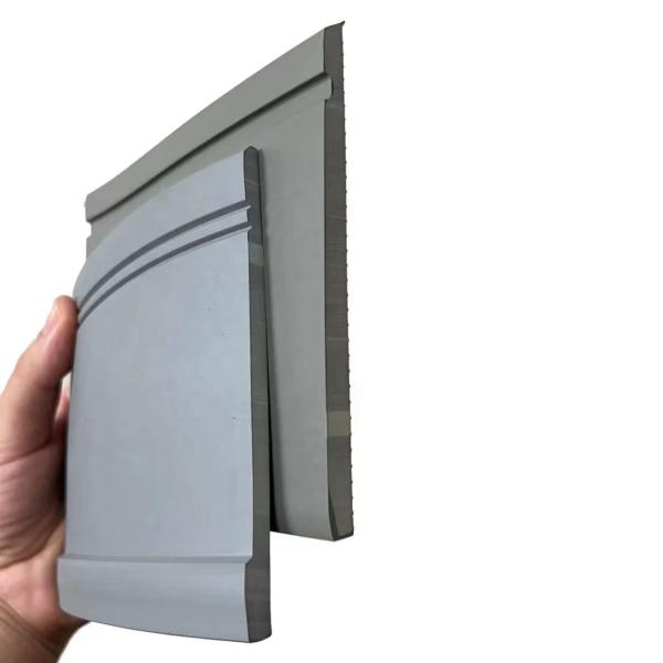 Scratch Resistant PVC Skirting Trim Molding for Flexible Vinyl Baseboard 4" 6" Height