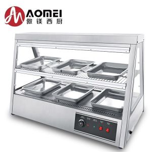 Temperature Controlled Electric Heated Thermal Food Warmer Display with Glass