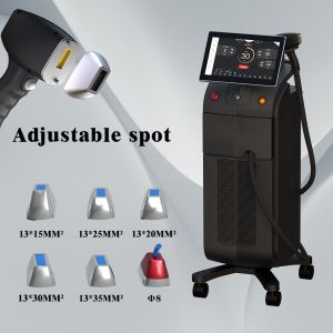 Switchable Adjustable Spot Ice Titanium Laser Diode Hair Removal Machine