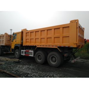 Howo 336 Sinotruck Dump Truck 10 Wheel With High Bumper Yellow Color