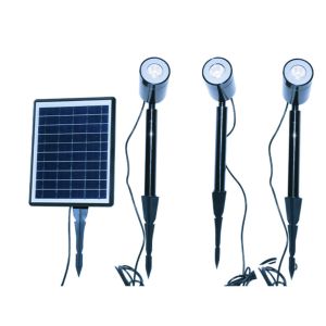 2W LED Solar Landscape Spotlights IP65 Adjustable Auto On Off