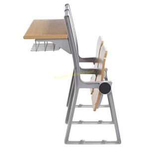 Armless Waiting Room College Classroom Furniture / Floor Mounted Fold Up Chairs