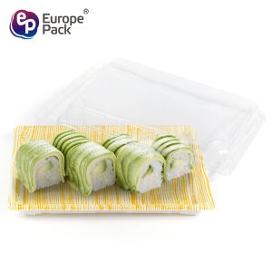 Newest design 10 inch square shape takeaway disposable patisserie sushi