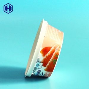 Recyclable IML Plastic Containers Reusable Disposable Ice Cream Cups