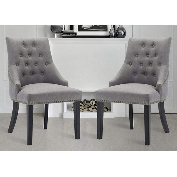 Buy Upholstered Dining 55cm Height Fabric Accent Chair For Hotel at wholesale prices